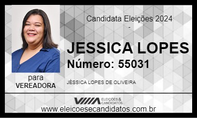 Candidato JESSICA LOPES 2024 - MORENO - Eleições