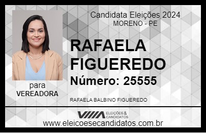 Candidato RAFAELA FIGUEREDO 2024 - MORENO - Eleições