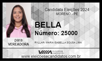 Candidato BELLA 2024 - MORENO - Eleições