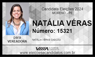 Candidato NATÁLIA VÉRAS 2024 - MORENO - Eleições