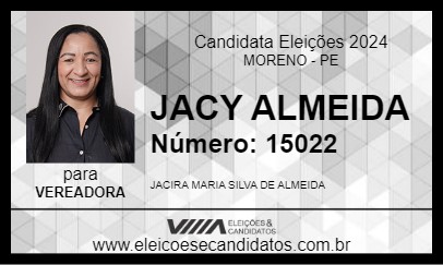 Candidato JACY ALMEIDA 2024 - MORENO - Eleições