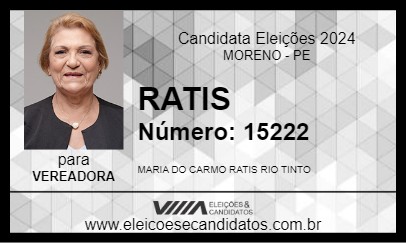 Candidato RATIS 2024 - MORENO - Eleições