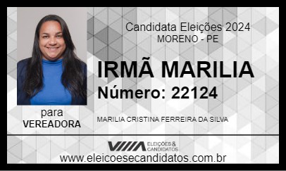 Candidato IRMÃ MARILIA 2024 - MORENO - Eleições