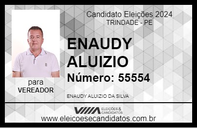 Candidato ENAUDY ALUIZIO 2024 - TRINDADE - Eleições