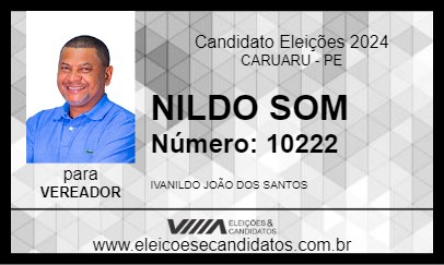 Candidato NILDO SOM 2024 - CARUARU - Eleições