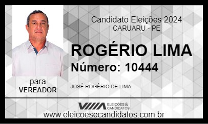 Candidato ROGÉRIO LIMA 2024 - CARUARU - Eleições