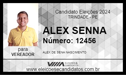 Candidato ALEX SENNA 2024 - TRINDADE - Eleições