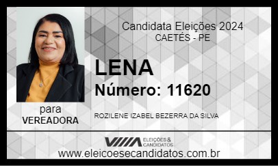 Candidato LENA 2024 - CAETÉS - Eleições