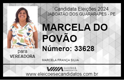 Candidato MARCELA DO POVÃO 2024 - JABOATÃO DOS GUARARAPES - Eleições