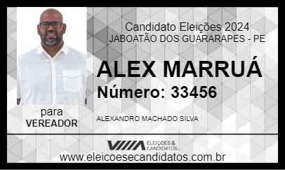 Candidato ALEX MARRUÁ 2024 - JABOATÃO DOS GUARARAPES - Eleições