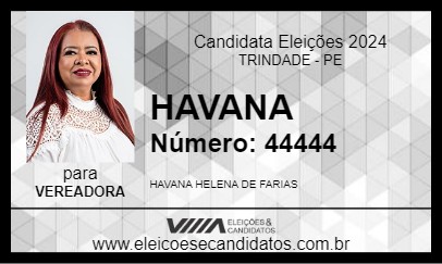 Candidato HAVANA 2024 - TRINDADE - Eleições