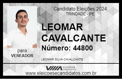 Candidato LEOMAR CAVALCANTE 2024 - TRINDADE - Eleições