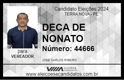 Candidato DECA DE NONATO 2024 - TERRA NOVA - Eleições