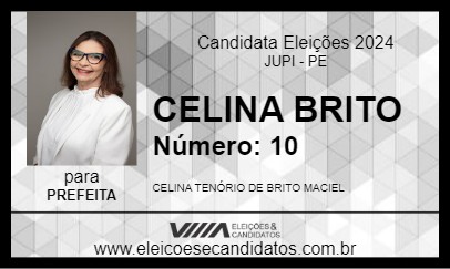 Candidato CELINA BRITO 2024 - JUPI - Eleições