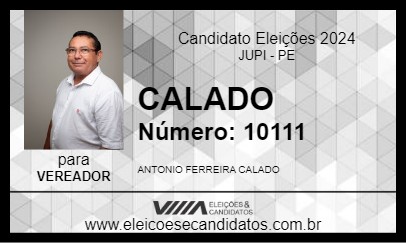 Candidato CALADO 2024 - JUPI - Eleições