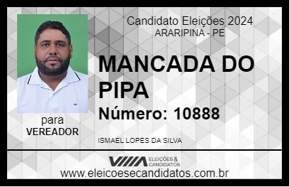 Candidato MANCADA DO PIPA 2024 - ARARIPINA - Eleições