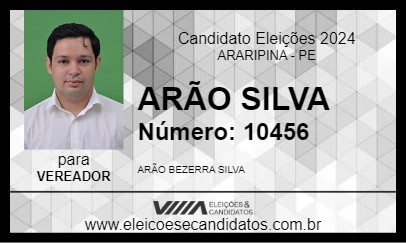 Candidato ARÃO SILVA 2024 - ARARIPINA - Eleições