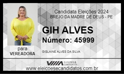 Candidato GIH ALVES 2024 - BREJO DA MADRE DE DEUS - Eleições