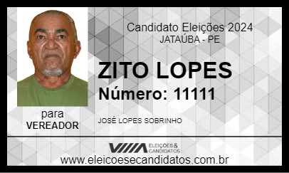 Candidato ZITO LOPES 2024 - JATAÚBA - Eleições