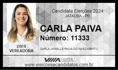 Candidato CARLA PAIVA 2024 - JATAÚBA - Eleições