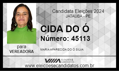 Candidato CIDA DO Ó 2024 - JATAÚBA - Eleições