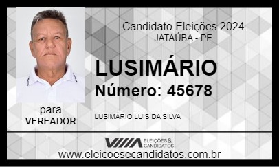 Candidato LUSIMÁRIO 2024 - JATAÚBA - Eleições