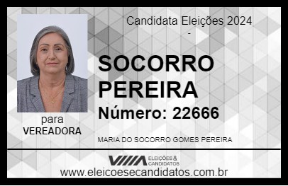 Candidato SOCORRO PEREIRA 2024 - ARARIPINA - Eleições