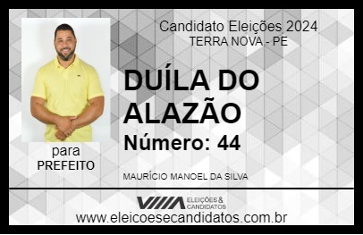 Candidato DUÍLA DO ALAZÃO 2024 - TERRA NOVA - Eleições