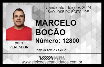 Candidato MARCELO BOCÃO 2024 - SÃO JOSÉ DO EGITO - Eleições