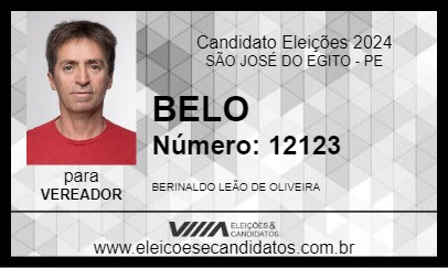 Candidato BELO 2024 - SÃO JOSÉ DO EGITO - Eleições