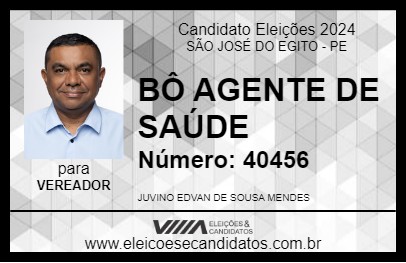 Candidato BÔ AGENTE DE SAÚDE 2024 - SÃO JOSÉ DO EGITO - Eleições