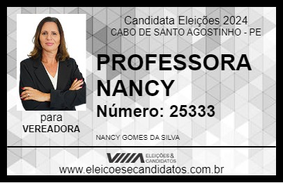 Candidato PROFESSORA NANCY 2024 - CABO DE SANTO AGOSTINHO - Eleições