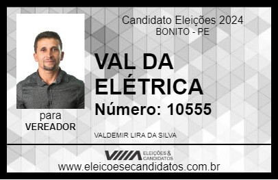 Candidato VAL DA ELÉTRICA 2024 - BONITO - Eleições