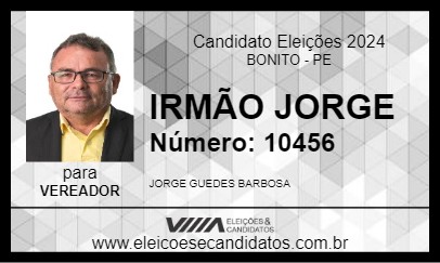 Candidato IRMÃO JORGE 2024 - BONITO - Eleições