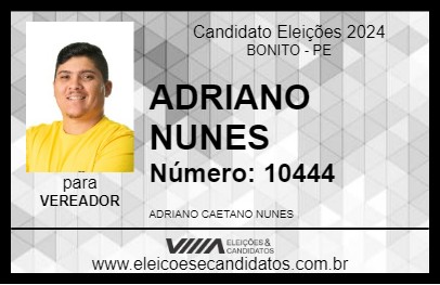 Candidato ADRIANO NUNES 2024 - BONITO - Eleições