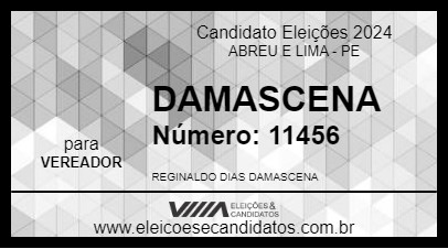 Candidato DAMASCENA 2024 - ABREU E LIMA - Eleições