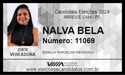 Candidato NALVA BELA 2024 - ABREU E LIMA - Eleições