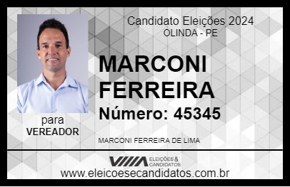 Candidato MARCONI FERREIRA 2024 - OLINDA - Eleições