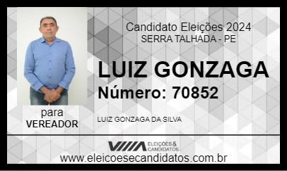 Candidato LUIZ GONZAGA 2024 - SERRA TALHADA - Eleições