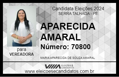 Candidato APARECIDA AMARAL 2024 - SERRA TALHADA - Eleições