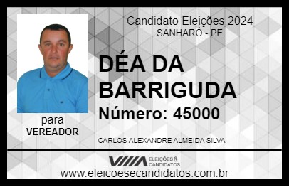 Candidato DÉA DA BARRIGUDA 2024 - SANHARÓ - Eleições