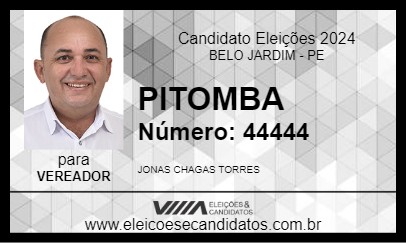 Candidato PITOMBA 2024 - BELO JARDIM - Eleições