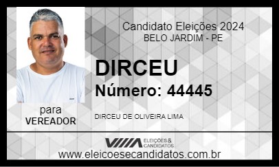 Candidato DIRCEU 2024 - BELO JARDIM - Eleições