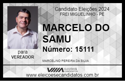 Candidato MARCELO 2024 - FREI MIGUELINHO - Eleições