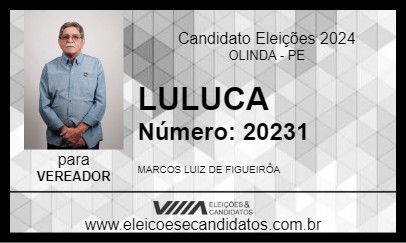 Candidato LULUCA 2024 - OLINDA - Eleições