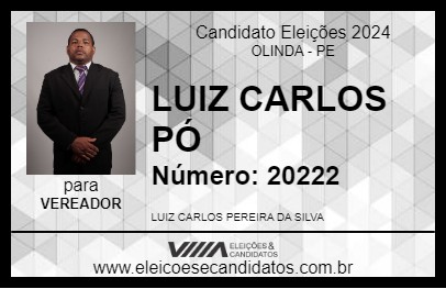 Candidato LUIZ CARLOS PÓ 2024 - OLINDA - Eleições