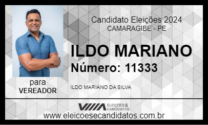 Candidato ILDO MARIANO 2024 - CAMARAGIBE - Eleições