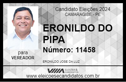 Candidato ERONILDO DO PIPA 2024 - CAMARAGIBE - Eleições