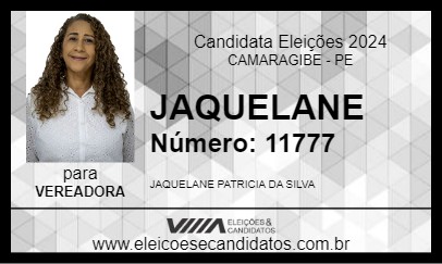 Candidato JAQUELANE 2024 - CAMARAGIBE - Eleições