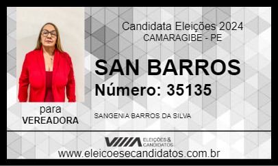 Candidato SAN BARROS 2024 - CAMARAGIBE - Eleições